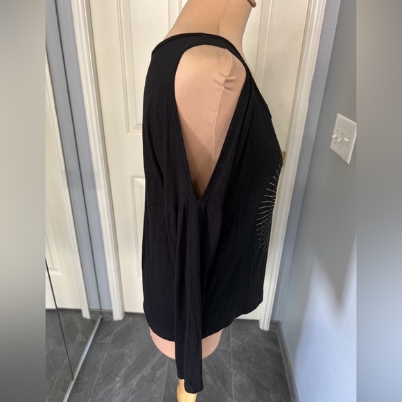 Project Social T Golden Sun Graphic Cold Shoulder T Shirt - Picture 5 of 7